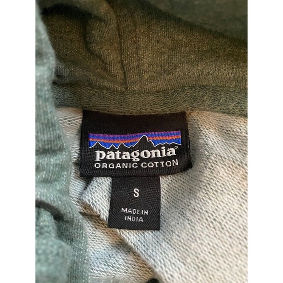 Patagonia Mens Pullover Organic Cotton Rock Climbing Hiking Guitar Hoodie Sz S - Picture 3 of 5